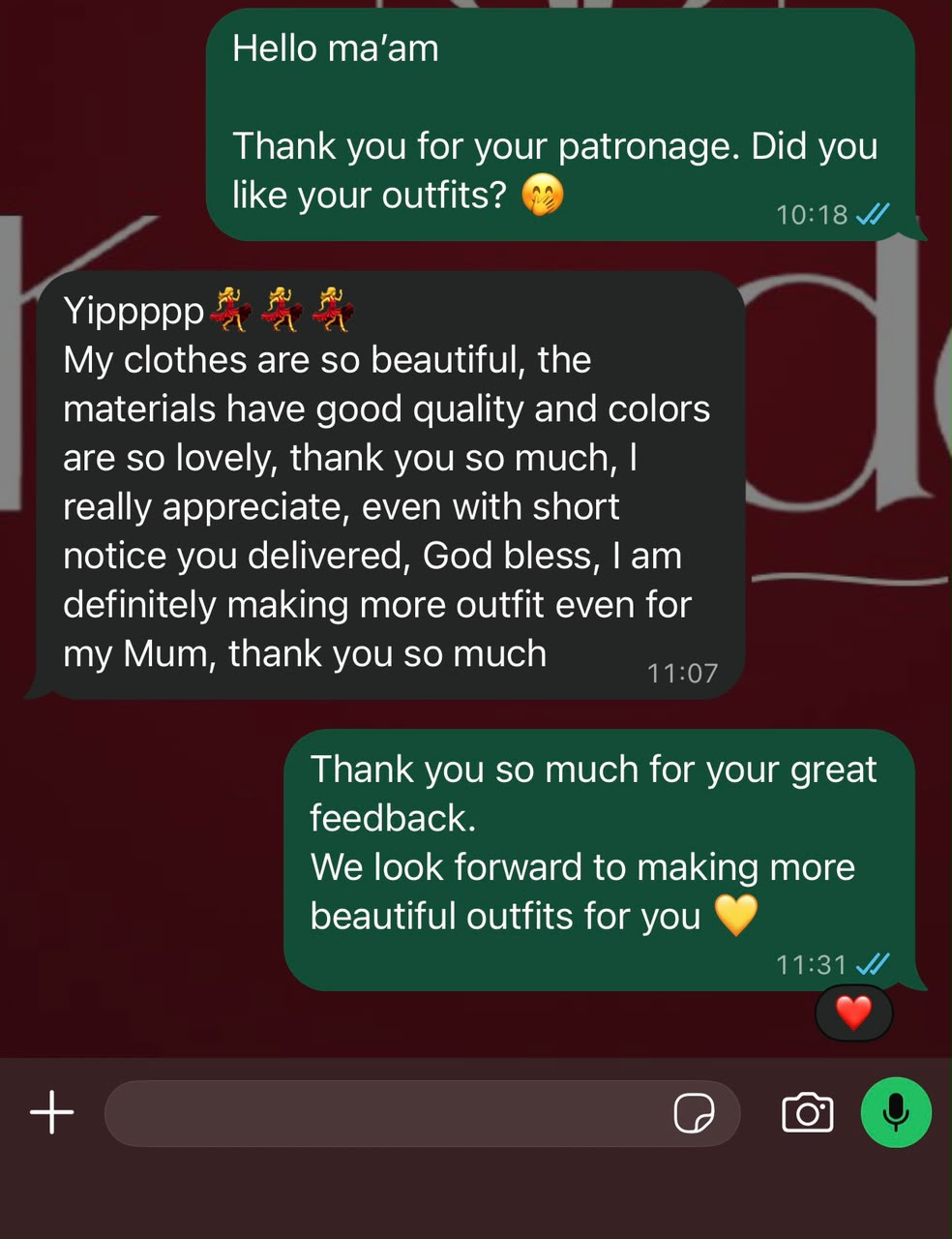 Testimonial from Ada